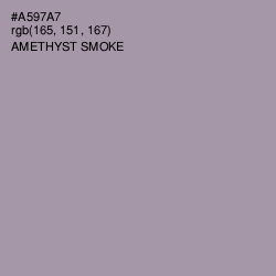 #A597A7 - Amethyst Smoke Color Image